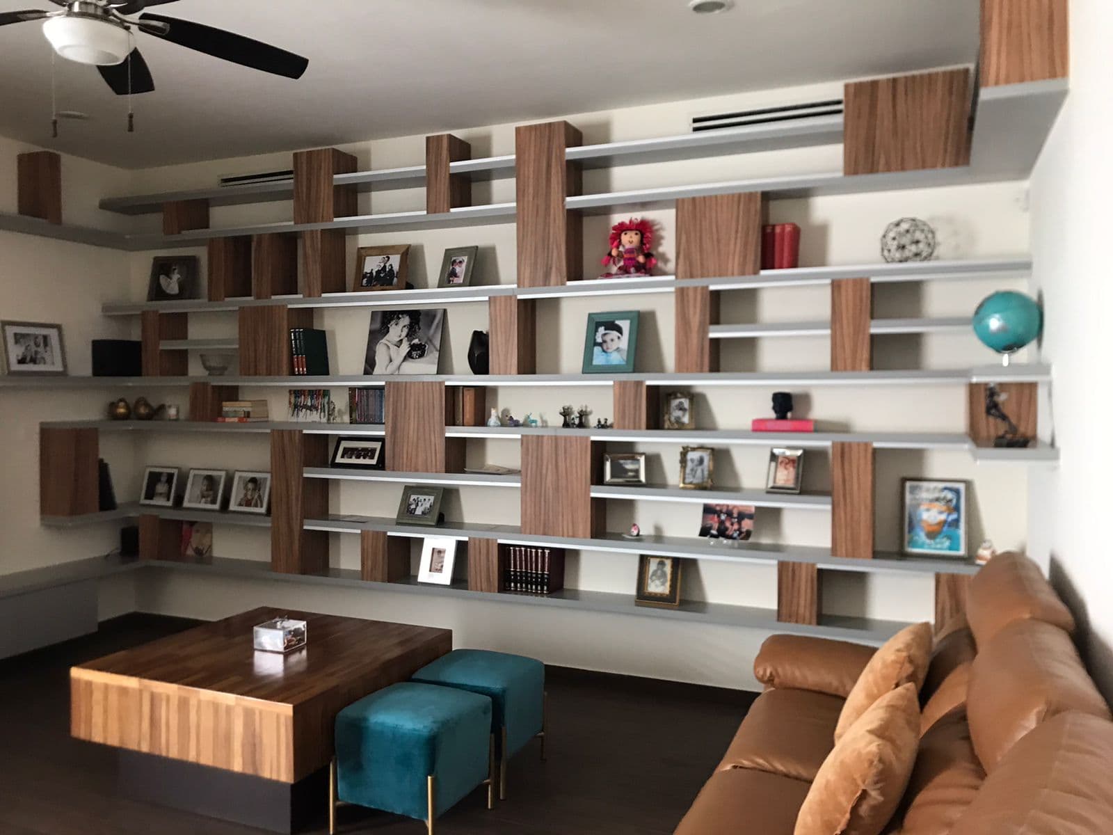 Beautiful interior architecture with double-height ceilings and warm wood accents